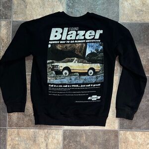 Retro Black Chevy Blazer Sweater